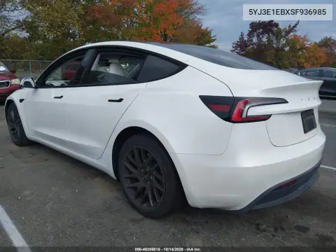 5YJ3E1EBXSF936985 — 2025 Tesla Model 3, фото 3 с аукциона IAAI, ПЕРЕДНЯЯ ЧАСТЬ