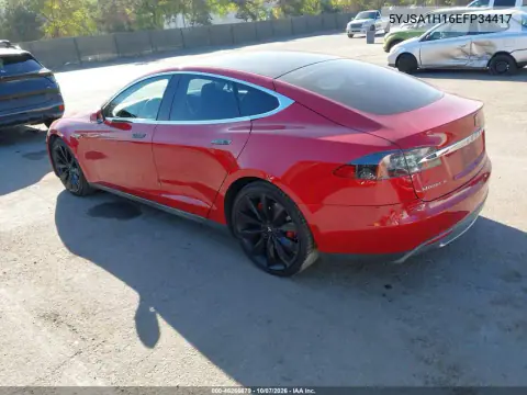 2014 Tesla Model S P85 VIN 5YJSA1H16EFP34417 фото 3