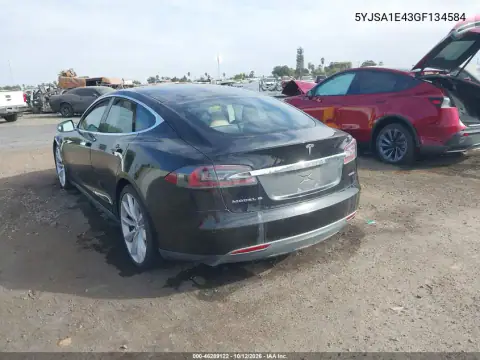 5YJSA1E43GF134584 — 2016 Tesla Model S, photo 3 from IAAI 20.10.2026, Right rear