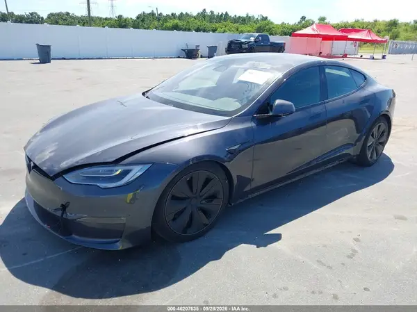 5YJSA1E58MF455458 — 2021 Tesla Model S, photo 2 from IAAI, Flood