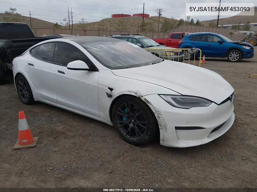 2021 Tesla Model S Long Range Dual Motor All-Wheel Drive VIN 5YJSA1E56MF453093 фото 1