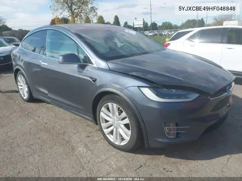 5YJXCBE49HF048848 — 2017 Tesla Model X, Elektryka, zdjęć przed naprawą