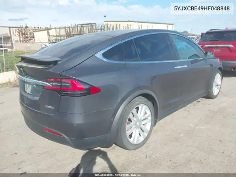 5YJXCBE49HF048848 — 2017 Tesla Model X, zdjęcie 4 z IAAI, Elektryka