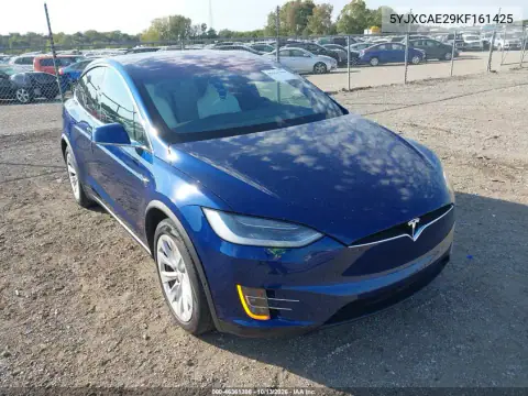 5YJXCAE29KF161425 — 2019 Tesla Model X, Задня частина зліва, фото до ремонту