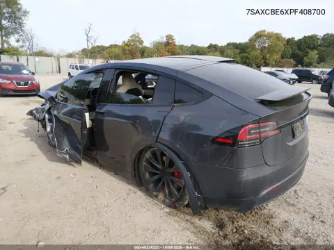 2023 Tesla Model X Plaid Tri Motor All-Wheel Drive VIN 7SAXCBE6XPF408700 фото 3
