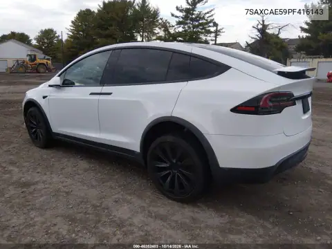 7SAXCAE59PF416143 — 2023 Tesla Model X, photo 3 from IAAI, Flood