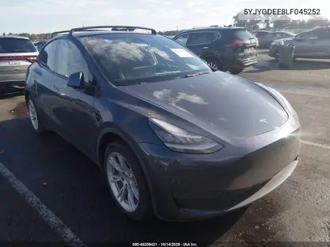 5YJYGDEE8LF045252 — 2020 Tesla Model Y, Lewy tył, zdjęć przed naprawą