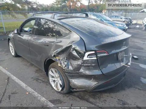 5YJYGDEE8LF045252 — 2020 Tesla Model Y, foto 3 de IAAI, Trasera izquierda