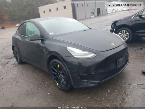 2021 Tesla Model Y Long Range Dual Motor All-Wheel Drive VIN 5YJYGDEE5MF299731 фото 1