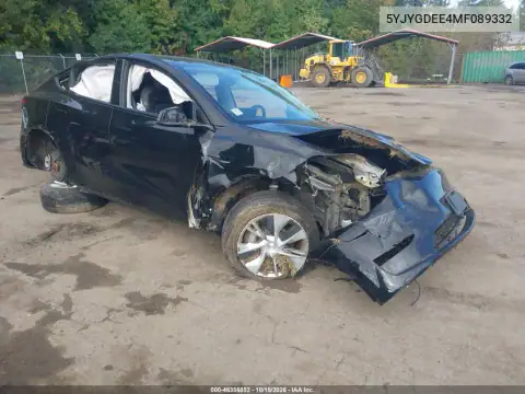 5YJYGDEE4MF089332 — 2021 Tesla Model Y, Vuelco, fotos antes de reparar
