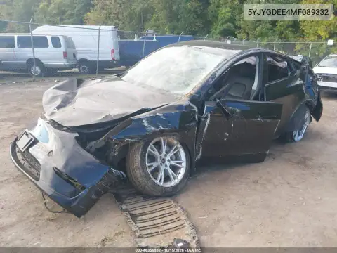 5YJYGDEE4MF089332 — 2021 Tesla Model Y, foto 2 de IAAI, Vuelco