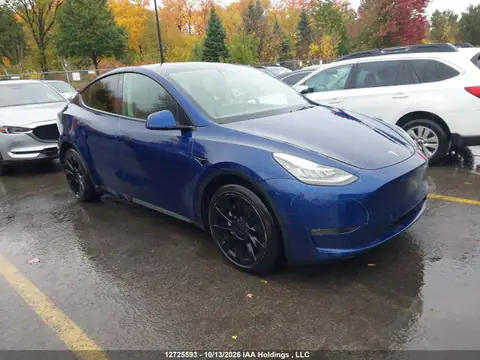 7SAYGDEE0NF484130 — 2022 Tesla Model Y, უკანა მარცხენა ნაწილი (Left Rear), ფოტოები შეკეთებამდე