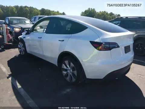 7SAYGDEE3PA135267 — 2023 Tesla Model Y, foto 3 de IAAI 29.10.2026, Parte delantera