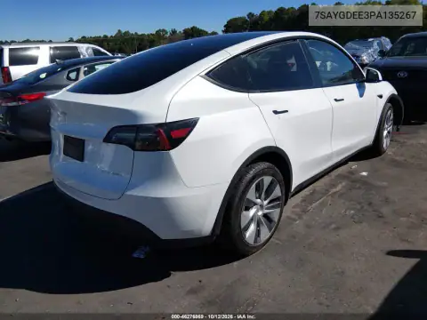 7SAYGDEE3PA135267 — 2023 Tesla Model Y, foto 4 de IAAI 29.10.2026, Parte delantera