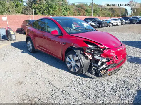 2023 Tesla Model Y Awd/Long Range Dual Motor All-Wheel Drive VIN 7SAYGDEE6PA091930 фото 1