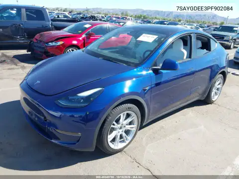 7SAYGDEE3PF902084 — 2023 Tesla Model Y, foto 2 de IAAI, Lado derecho