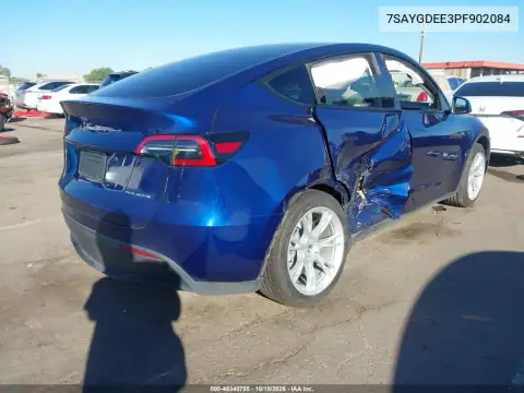 7SAYGDEE3PF902084 — 2023 Tesla Model Y, foto 4 de IAAI, Lado derecho