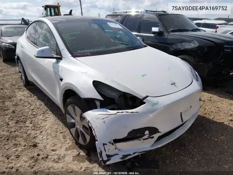 7SAYGDEE4PA169752 — 2023 Tesla Model Y, ПЕРЕДНЯЯ ЧАСТЬ, фото до ремонта