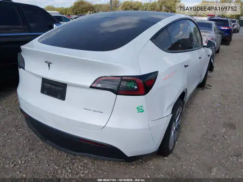 7SAYGDEE4PA169752 — 2023 Tesla Model Y, photo 4 from IAAI, Front end