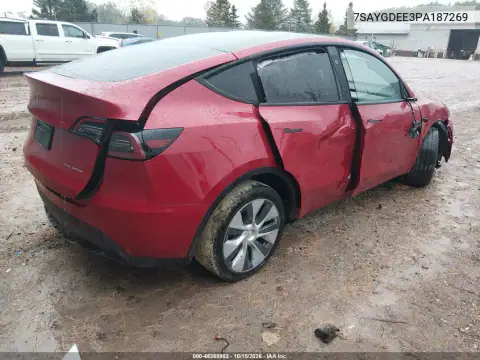 7SAYGDEE3PA187269 — 2023 Tesla Model Y, фото 4 з IAAI, Передня частина