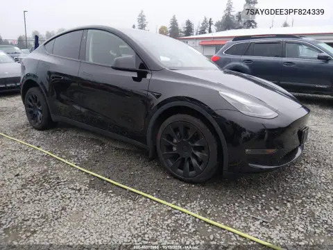 7SAYGDEE3PF824339 — 2023 Tesla Model Y, Delantera izquierda, fotos antes de reparar