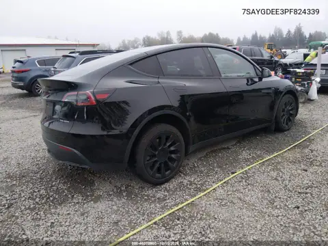 7SAYGDEE3PF824339 — 2023 Tesla Model Y, photo 4 from IAAI, Left front