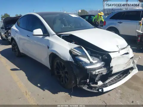 7SAYGDEE4PF614364 — 2023 Tesla Model Y, Parte delantera, fotos antes de reparar