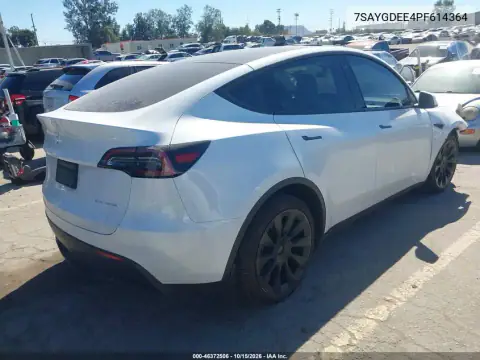 7SAYGDEE4PF614364 — 2023 Tesla Model Y, photo 4 from IAAI, Front end