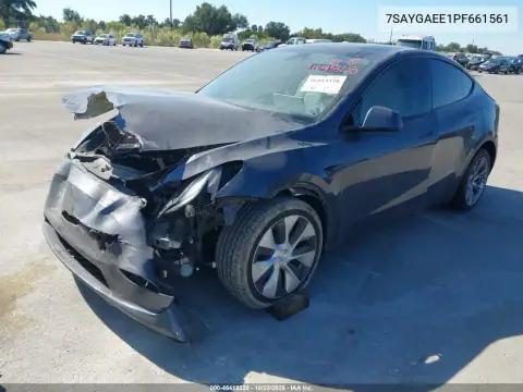 7SAYGAEE1PF661561 — 2023 Tesla Model Y, zdjęcie 2 z IAAI, Przód