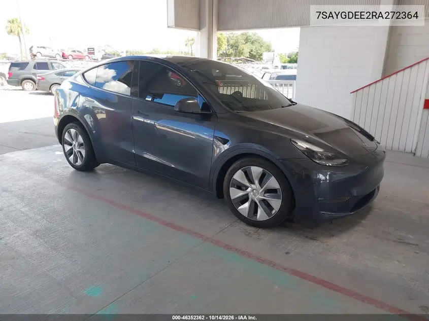 7SAYGDEE2RA272364 Tesla Model Y 2024 — повреждение Передняя часть слева, фото до ремонта