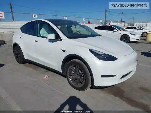 7SAYGDED4RF199475 — 2024 Tesla Model Y, левый бок, фото до ремонта