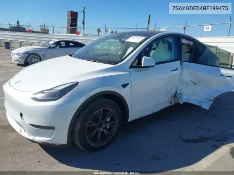7SAYGDED4RF199475 — 2024 Tesla Model Y, photo 2 from IAAI, Left side