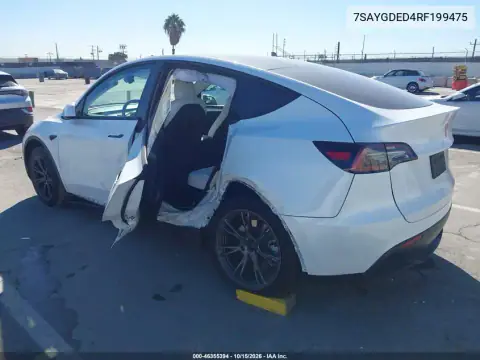 7SAYGDED4RF199475 — 2024 Tesla Model Y, photo 3 from IAAI, Left side