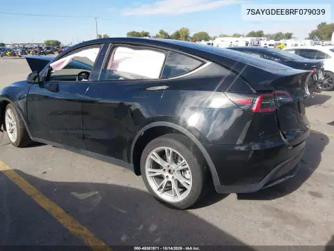 7SAYGDEE8RF079039 — 2024 Tesla Model Y, photo 3 from IAAI, Front and rear