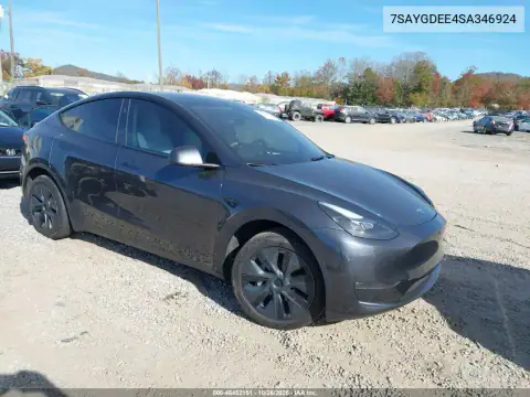 7SAYGDEE4SA346924 — 2025 Tesla Model Y, фото 19 з IAAI, Передня частина зліва