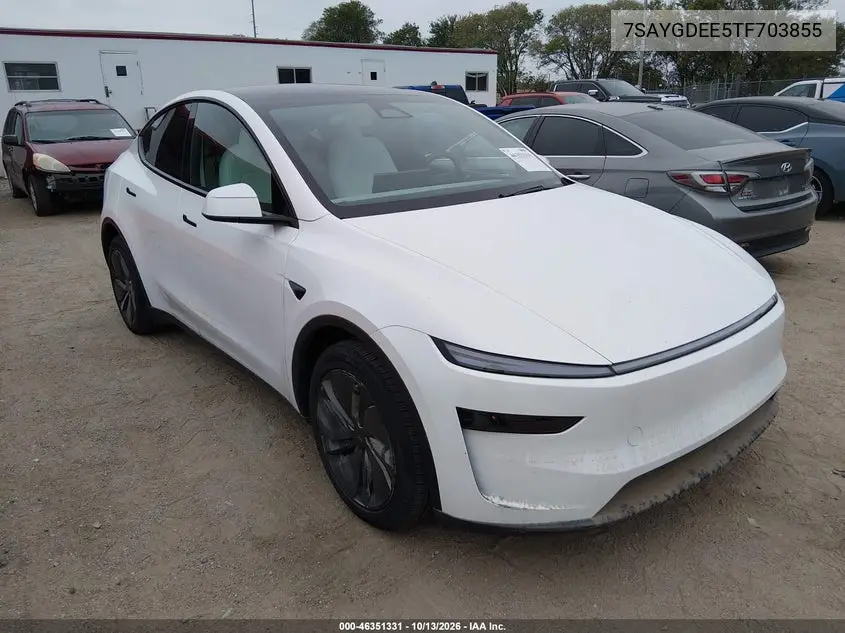7SAYGDEE5TF703855 Tesla Model Y 2026 — повреждение Подтопление, фото до ремонта
