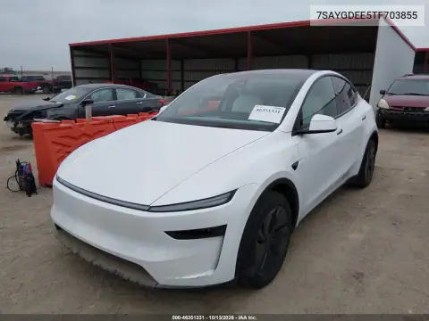7SAYGDEE5TF703855 — 2026 Tesla Model Y, фото 2 с аукциона IAAI, Подтопление