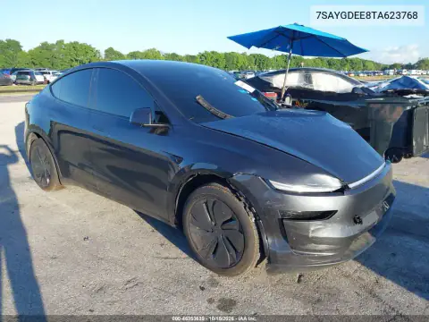 7SAYGDEE8TA623768 — 2026 Tesla Model Y, Lewy przód, zdjęć przed naprawą