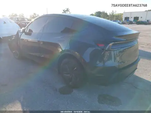 7SAYGDEE8TA623768 — 2026 Tesla Model Y, zdjęcie 3 z IAAI, Lewy przód