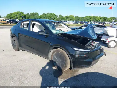 7SAYGDEE1TA471204 — 2026 Tesla Model Y, Biohazard / chemical, before-repair photos