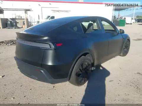 7SAYGDEE4TF626234 — 2026 Tesla Model Y, ფოტო 4, IAAI, წინა მარცხენა ნაწილი