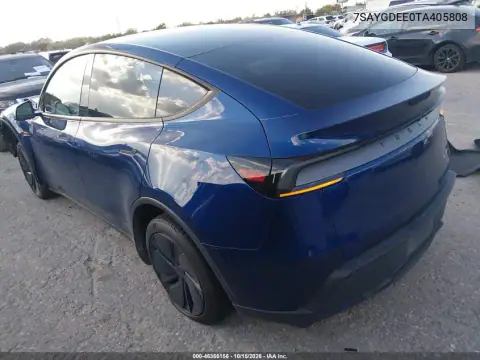 7SAYGDEE0TA405808 — 2026 Tesla Model Y, foto 3 de IAAI, Parte delantera