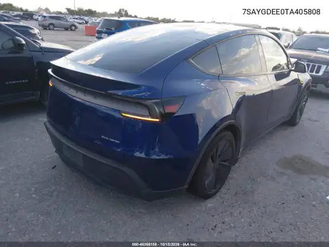 7SAYGDEE0TA405808 — 2026 Tesla Model Y, foto 4 de IAAI, Parte delantera