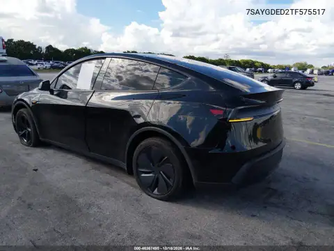 7SAYGDED2TF575517 — 2026 Tesla Model Y, photo 3 from IAAI 29.10.2026, Repossessed