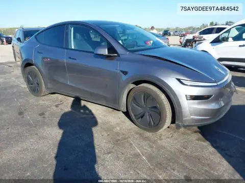 7SAYGDEE9TA484542 — 2026 Tesla Model Y, Lewy przód, zdjęć przed naprawą