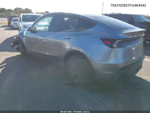 7SAYGDEE9TA484542 — 2026 Tesla Model Y, фото 3 з IAAI, Передня частина зліва