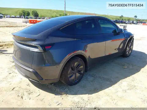 7SAYGDED6TF515434 — 2026 Tesla Model Y, фото 4 з IAAI, Передня частина