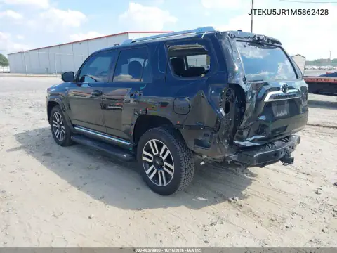 JTEKU5JR1M5862428 — 2021 Toyota 4RUNNER, foto 4 de IAAI, Parte trasera