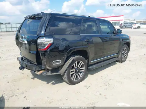 JTEKU5JR1M5862428 — 2021 Toyota 4RUNNER, foto 5 de IAAI, Parte trasera