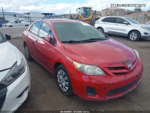 2T1BU4EE8CC872672 — 2012 Toyota Corolla, Естественный износ, фото до ремонта